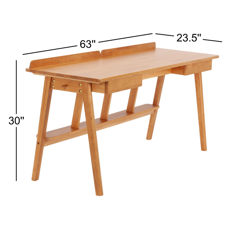AllModern Nasia 63'' Solid Wood Desk & Reviews | AllModern